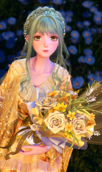 golden blossoms image