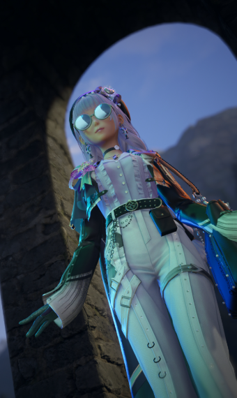 Amaranthine biker witch image