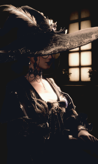 Mysterious dark witch image