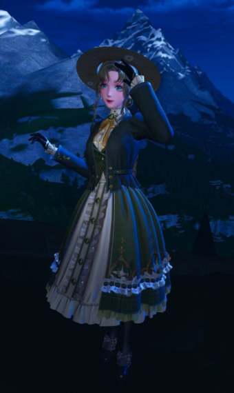 Green noble lady image