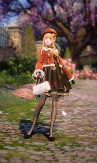 red & black apple outfit image