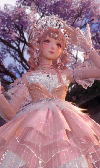 Peachy pink image