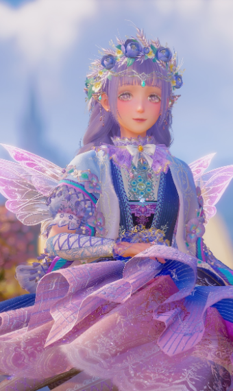 Purple Flower Fairy image