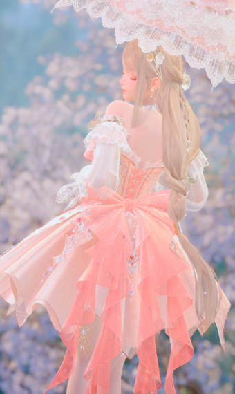pink lace image