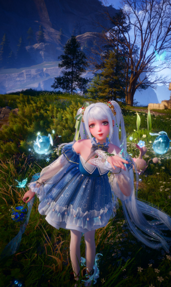 Bubbly blue image