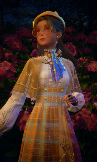 Twilight garden elegance image