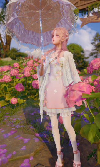 Rose Pink Morning Glow image