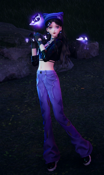 Purple cat image