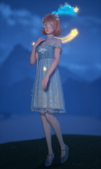 Baby blue night date image