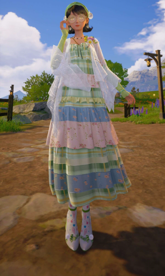 Green Beachy Look image