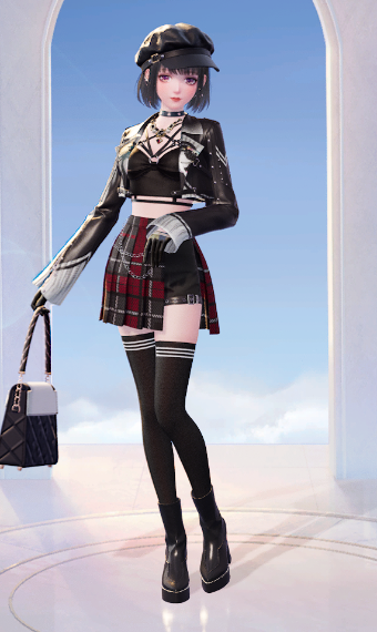 red and black party fit image