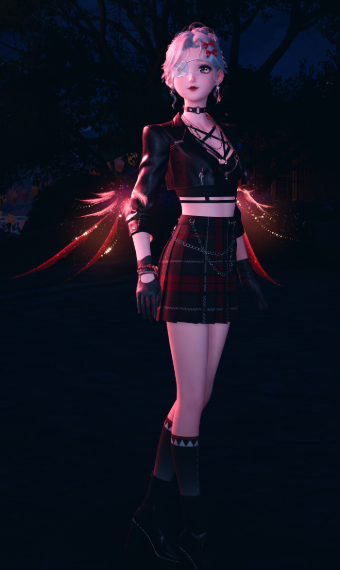 Red biker image