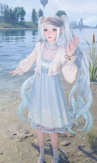 Blue Eyes White Miku image