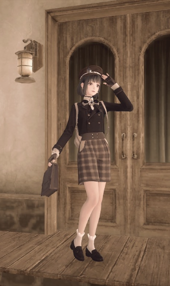 Boyish school look image