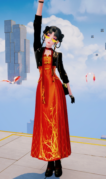 Crimson sky over Linglang image