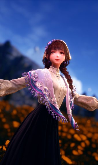 Village girl image