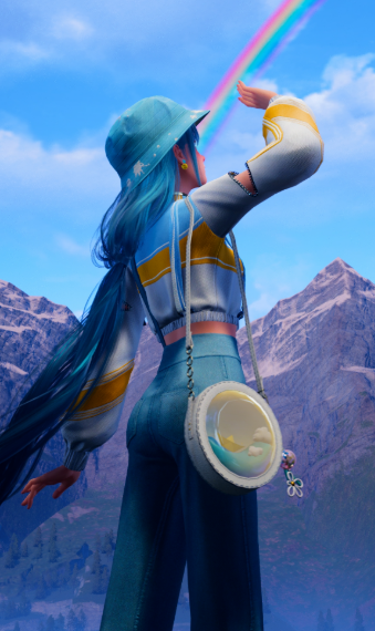 A blue summer image