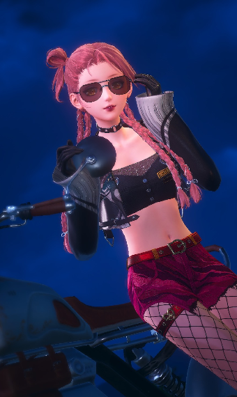 Biker chick image