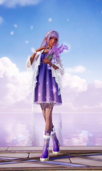 Purple dream girl image