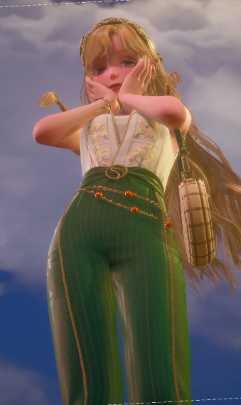 Green and white image
