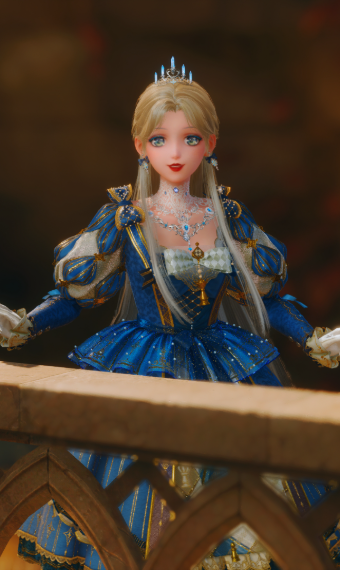 Blue Chess Queen image