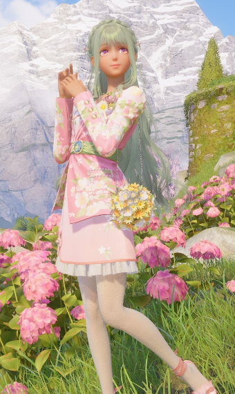 Floral pink image