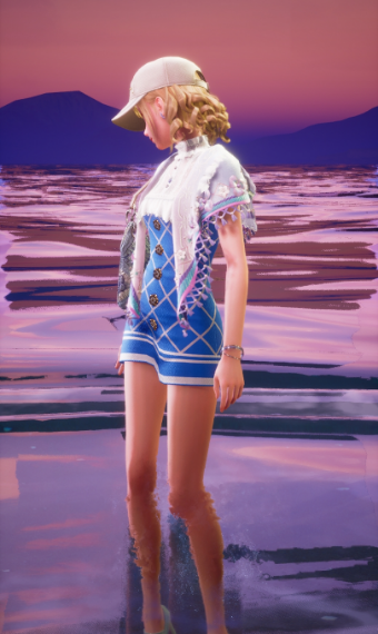 sporty beach look image