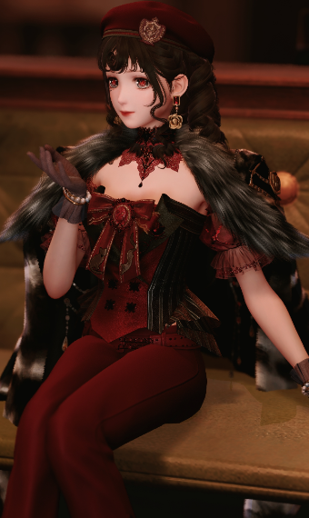 Lady in Maroon image