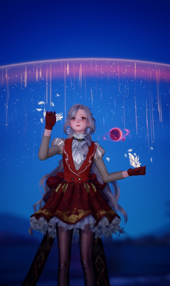 Red & Gold fantasy royal look image