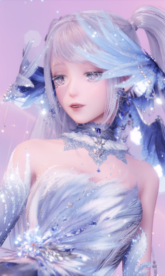 feathery embrace. image