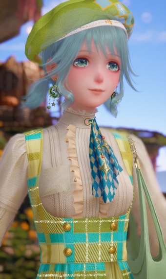 Green plaid image