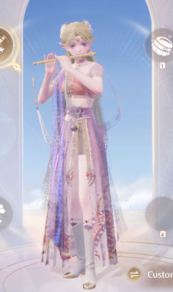 elven princess zelda vibe flute ability outfit image