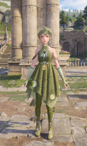 green lady image