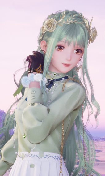 soft green casual image
