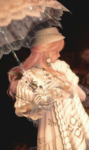 lady in white image