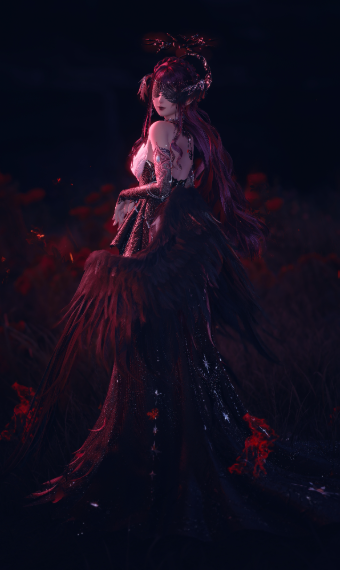 Crimson raven image