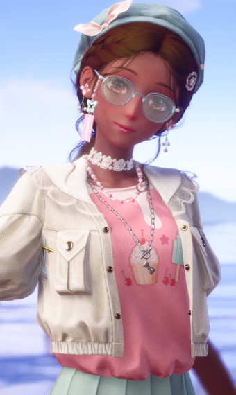 Sweet beach stroll image