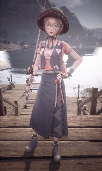 pink ribbon eel: fishing image
