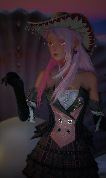 pink skies, white lies image