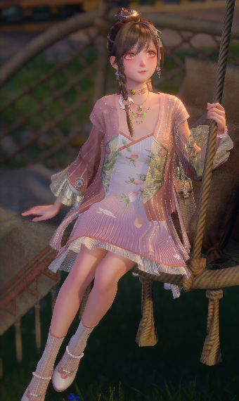 peach blossom picnic image
