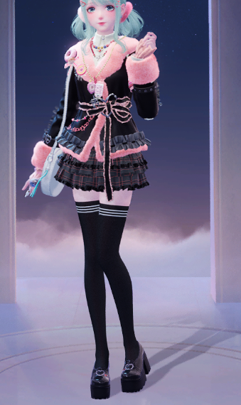 Black, pink, and silliness! image