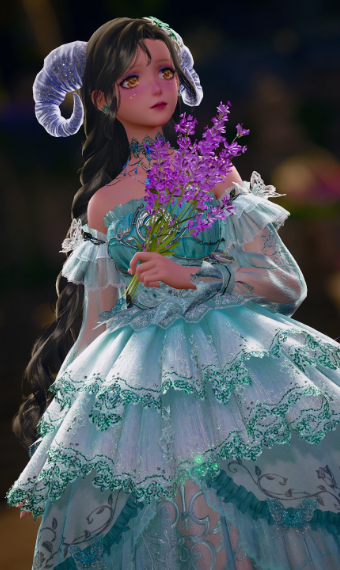 blooming spring lamb fantasy image