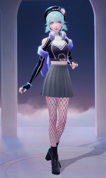 cool purple teal image