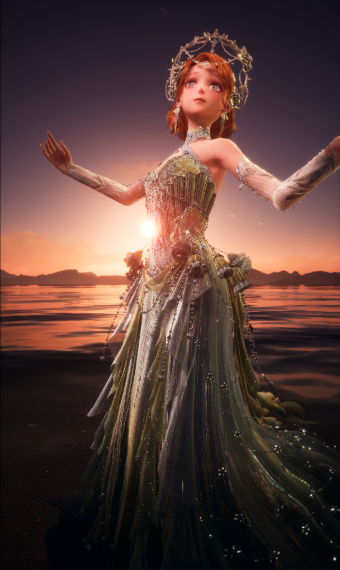 Sunrise's first wave image