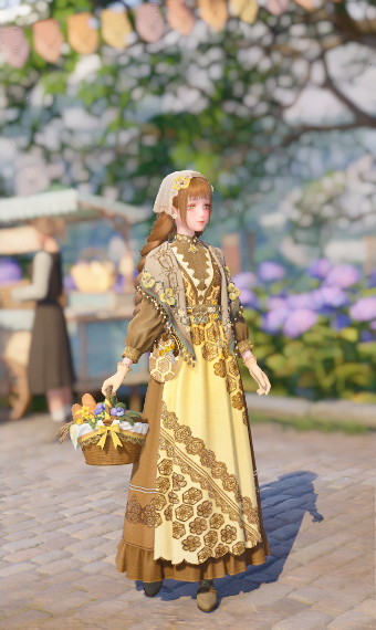 Granny at the farmers market image