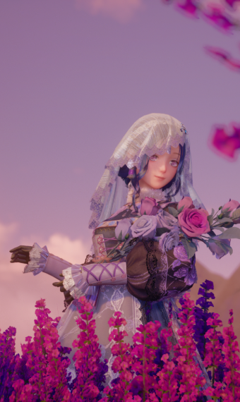 Lavender bride image