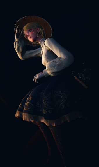 Golden Rose Clock image