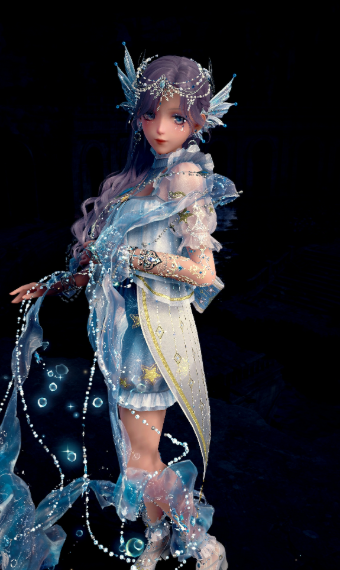 Space mermaid image