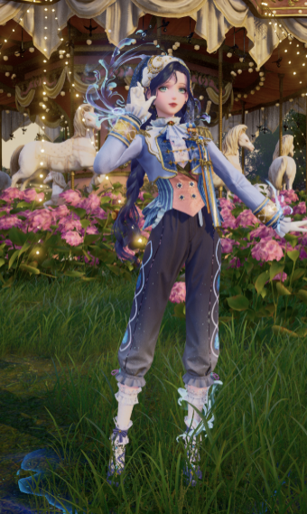Blue clown image