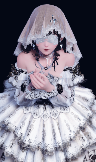 Black rose bride image